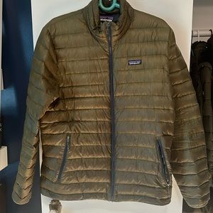 Patagonia Down Jacket Olive Green Size L